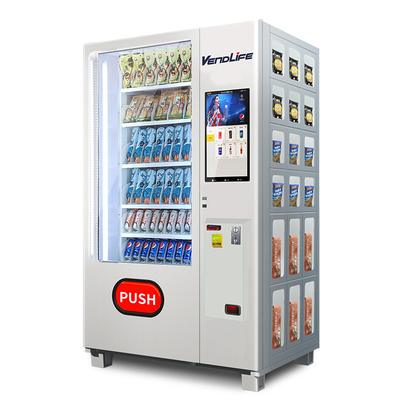 Combo Snack And Drink Vending Machine Multifunctional 150Items Capacity