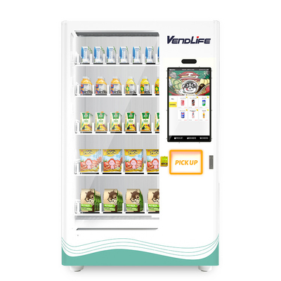Large Capacity Fresh Food Vending Machine 304SS Elevator Platform Dustproof