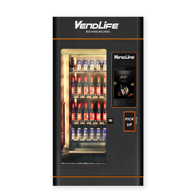 Multimedia Wine Vending Machines 550kg Gross Weight Easy Remote