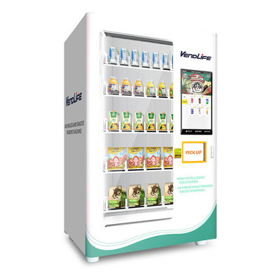 CQC Approved Conveyor Vending Machine , 4G fruit vending machine