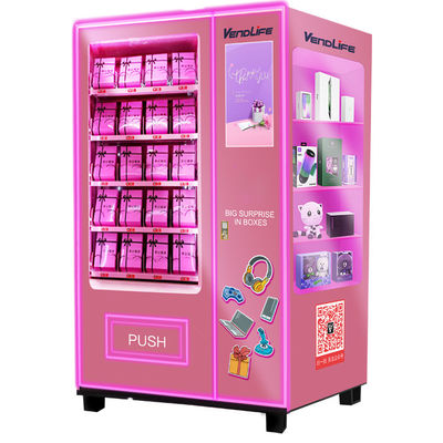 happy box Cosmetic Vending Machines 60HZ With 19inches Screen 150pcs