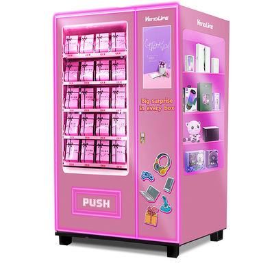 happy box Cosmetic Vending Machines 60HZ With 19inches Screen 150pcs