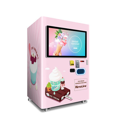 Tela macia de DEX System With 42inches das máquinas de venda automática do gelado do saque